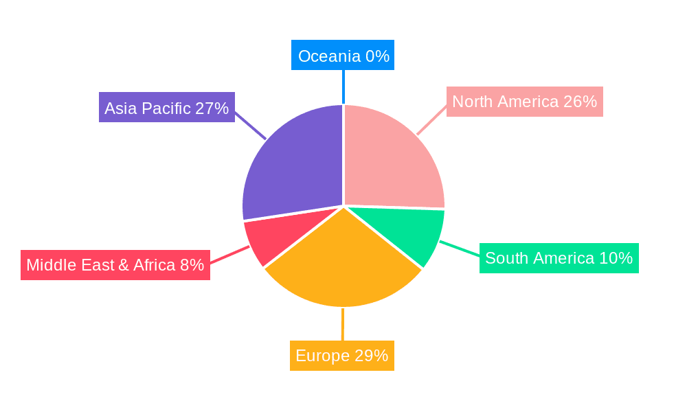 Supermarket Beverage Cabinet Market Share by Region - Global Geographic Distribution