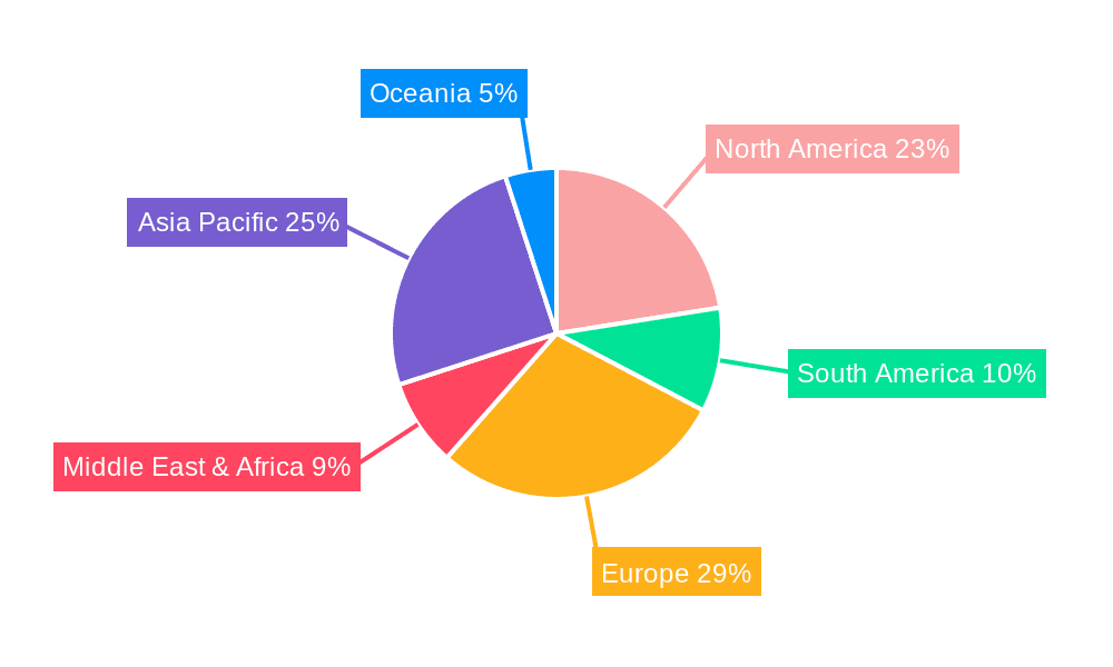 Synchronous Wind Turbine Tower Market Share by Region - Global Geographic Distribution