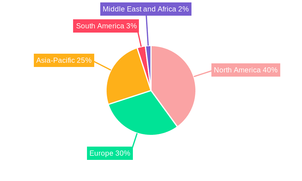 Synthetic diamonds Market  Market Share by Region - Global Geographic Distribution