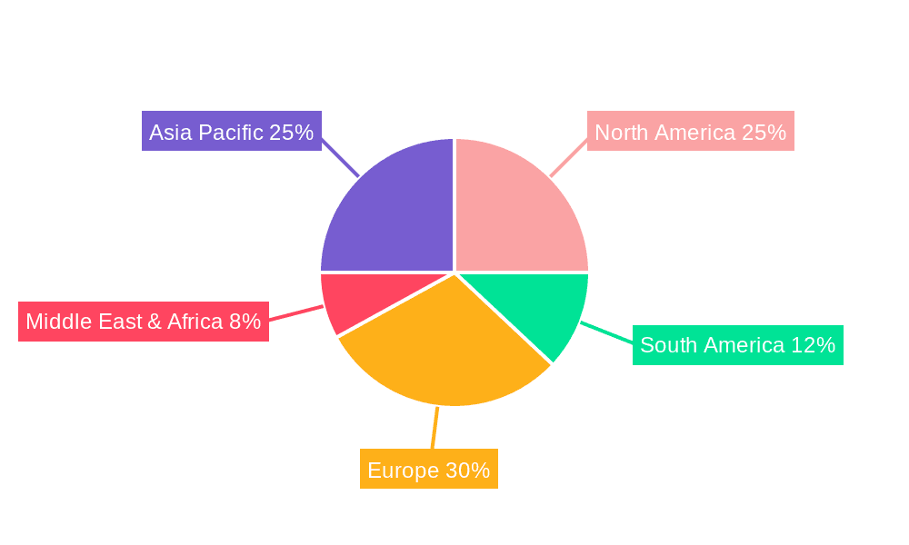 Table Poultry Skinning Machine Market Share by Region - Global Geographic Distribution