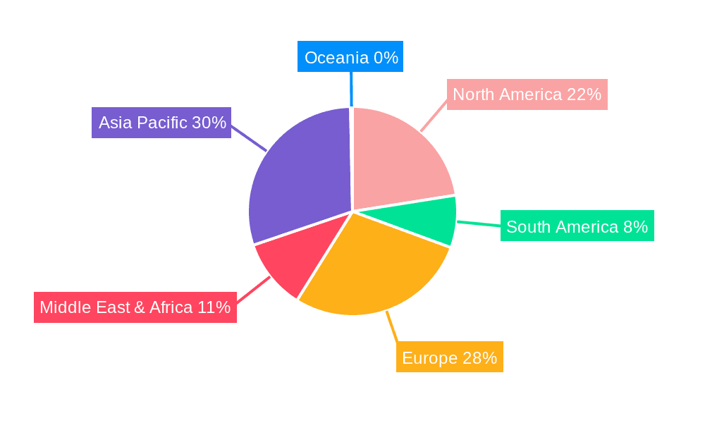 Textile Waste Management Market Share by Region - Global Geographic Distribution