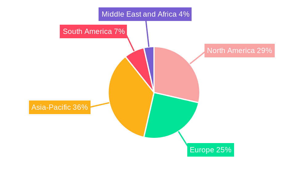 Timing Relay Market Market Share by Region - Global Geographic Distribution