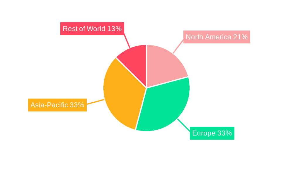 Train Seat Market Share by Region - Global Geographic Distribution