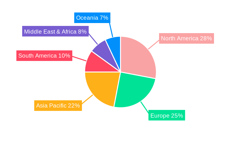 Tuna Oil Market Share by Region - Global Geographic Distribution