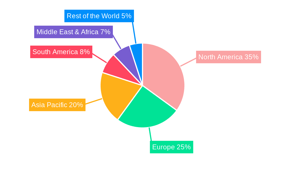 Vacuum Truck Rentals Market Share by Region - Global Geographic Distribution