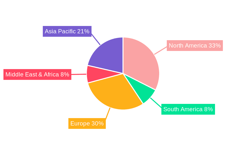 Virtual Garment Design Software Market Share by Region - Global Geographic Distribution