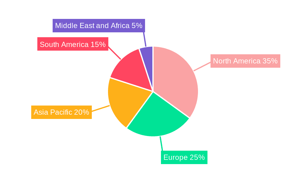 Wheel Tractor Scrapers Market Market Share by Region - Global Geographic Distribution