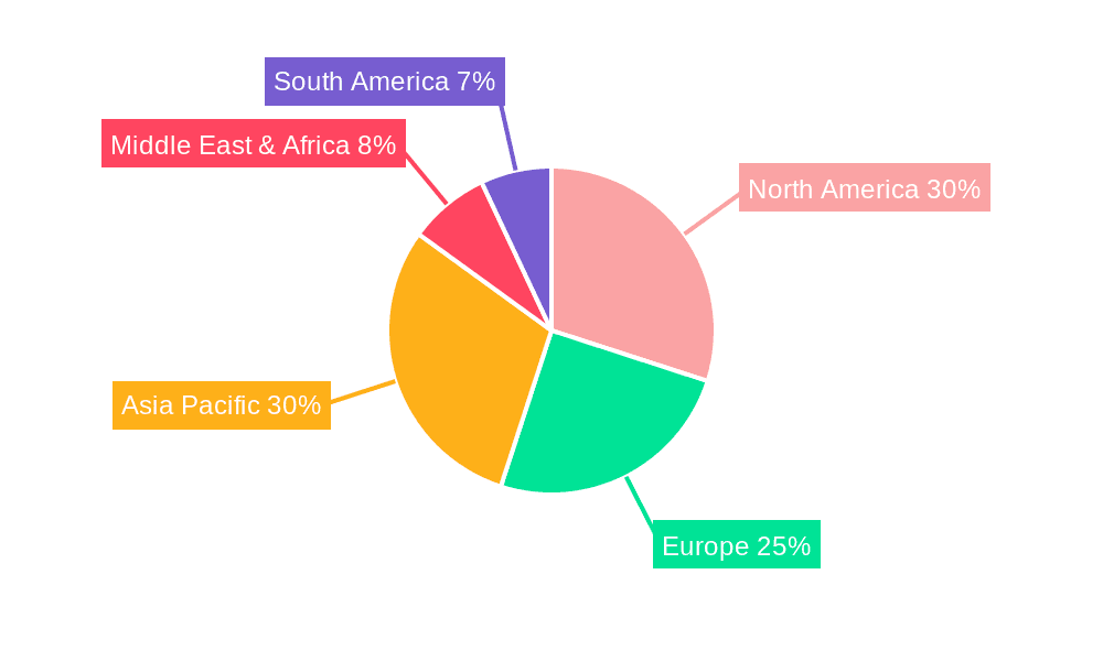 Work Zone Safety Devices Market Share by Region - Global Geographic Distribution