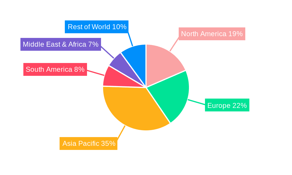 2-vinylpyridine Market Share by Region - Global Geographic Distribution