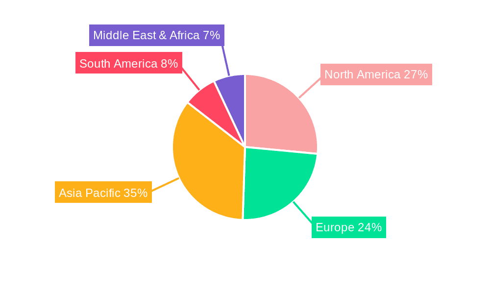 Adhesive Foam Tape Market Share by Region - Global Geographic Distribution