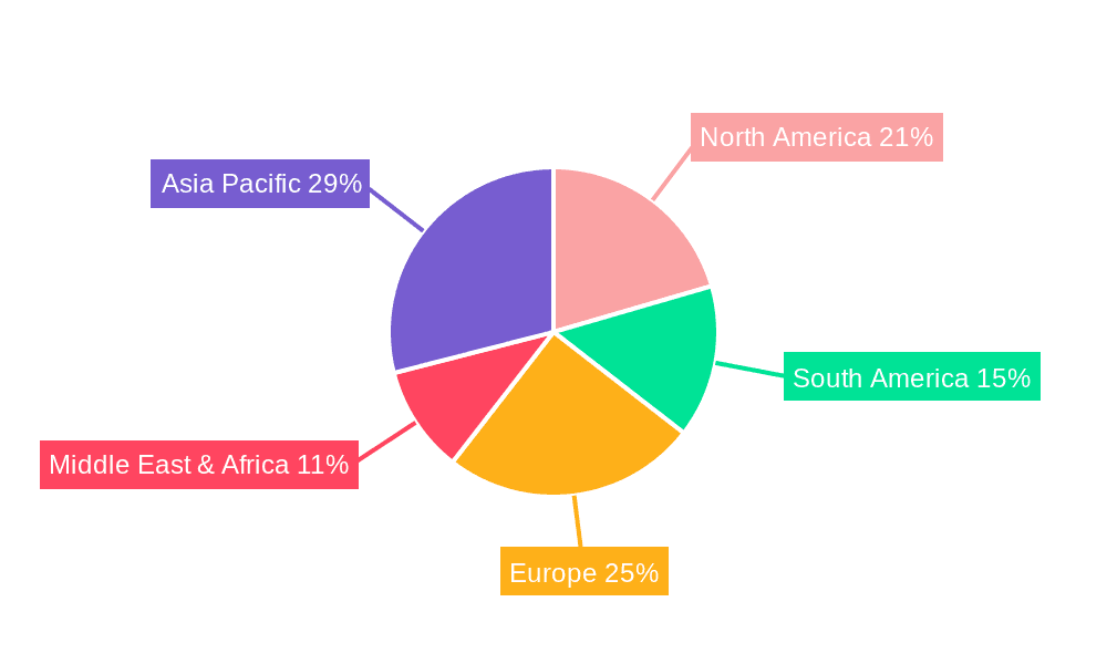Ammonium Nitrate Market Share by Region - Global Geographic Distribution
