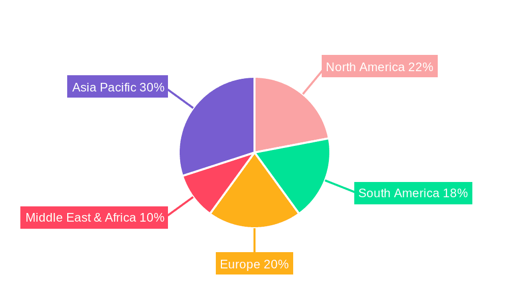 Ammonium Sulfate Market Share by Region - Global Geographic Distribution