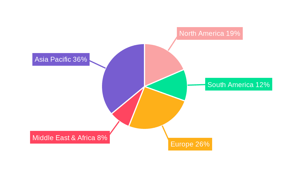 Animal Feeding Fats Market Share by Region - Global Geographic Distribution