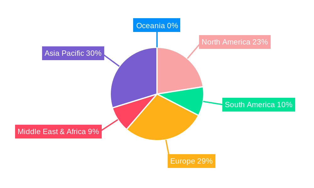 Anticaking Ingredient Market Share by Region - Global Geographic Distribution