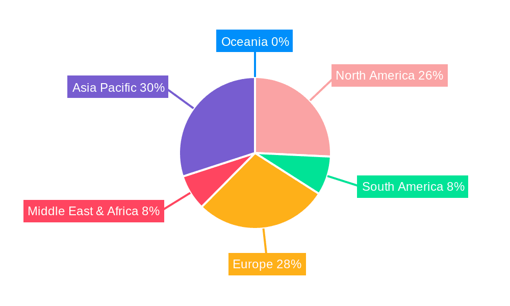 Automotive Body Sealer Market Share by Region - Global Geographic Distribution