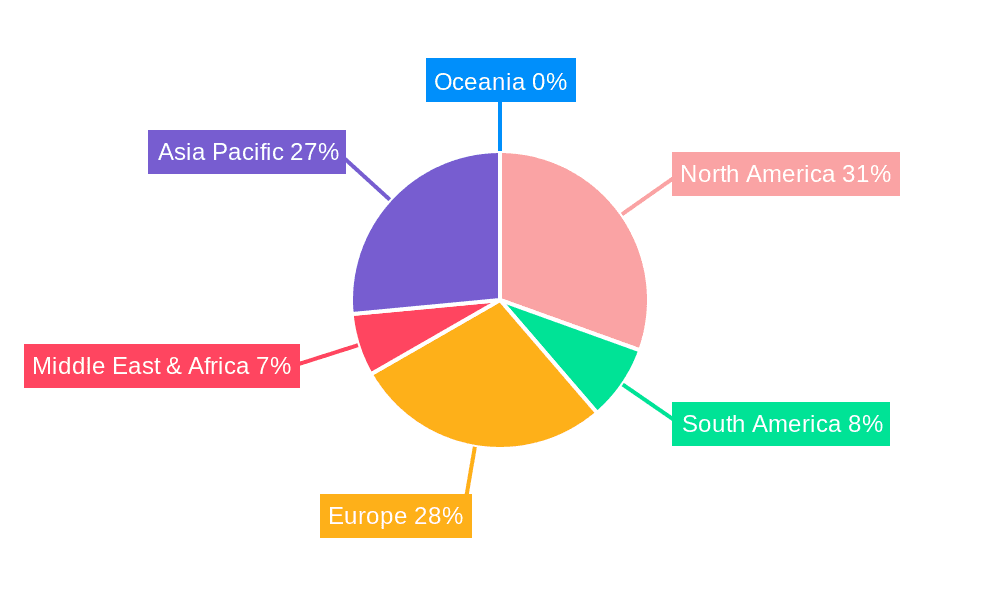 Automotive Lidar Sensor Market Share by Region - Global Geographic Distribution