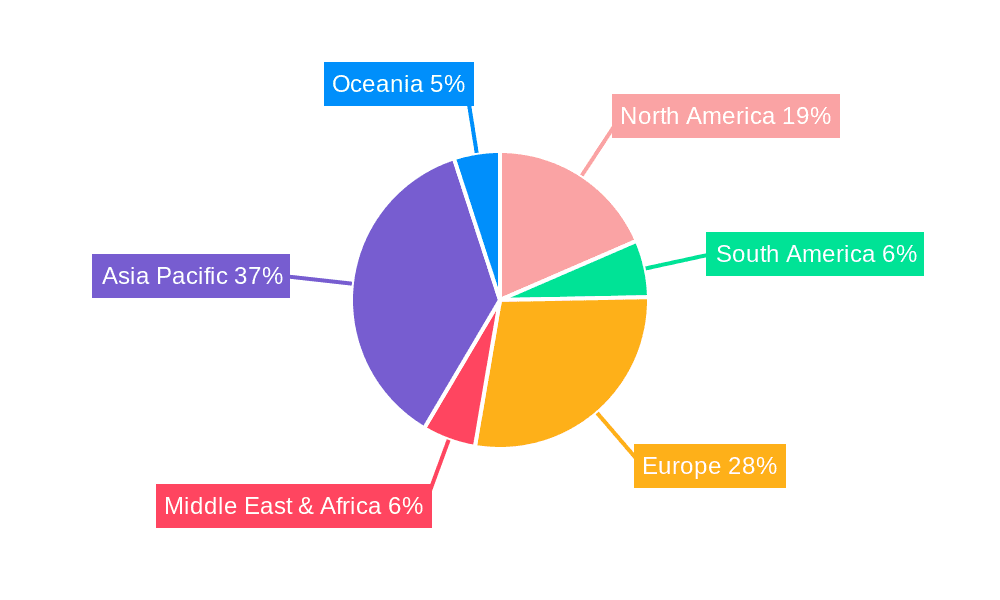 Automotive Tuner Market Share by Region - Global Geographic Distribution