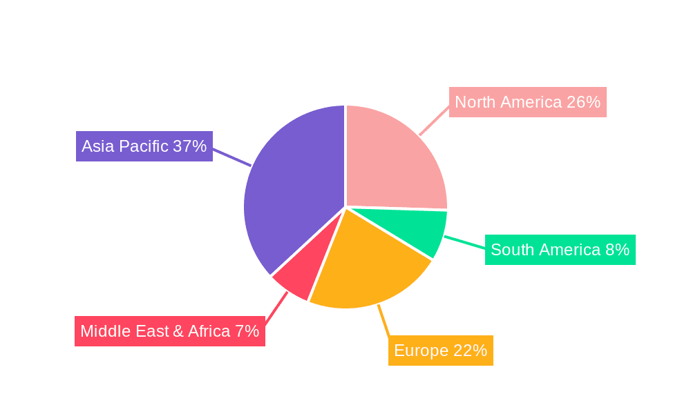 Bio-based PET Market Share by Region - Global Geographic Distribution