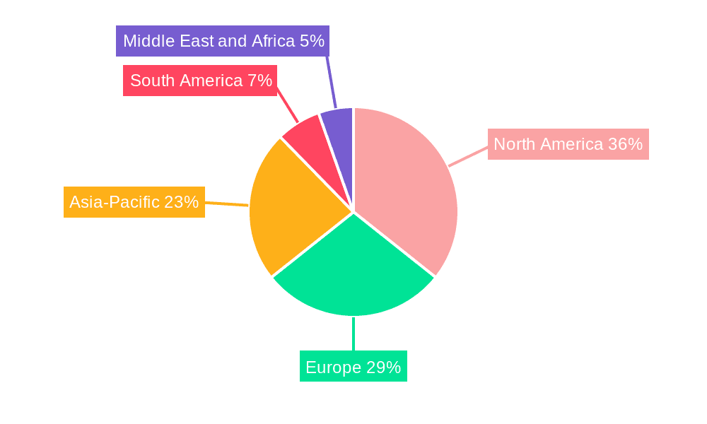 Biofungicide Market Market Share by Region - Global Geographic Distribution