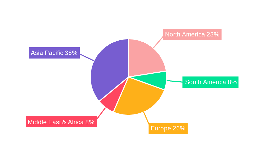 Blow Down Valve Market Share by Region - Global Geographic Distribution