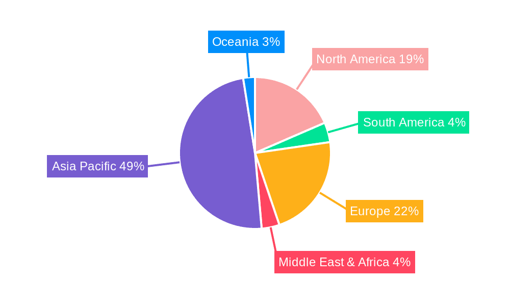 Bonding Wires Market Share by Region - Global Geographic Distribution