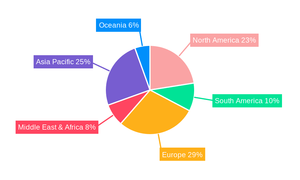 Bread Improver Market Share by Region - Global Geographic Distribution