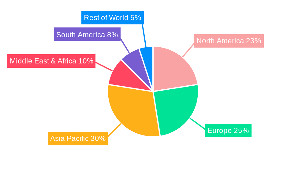 Bromine Market Share by Region - Global Geographic Distribution