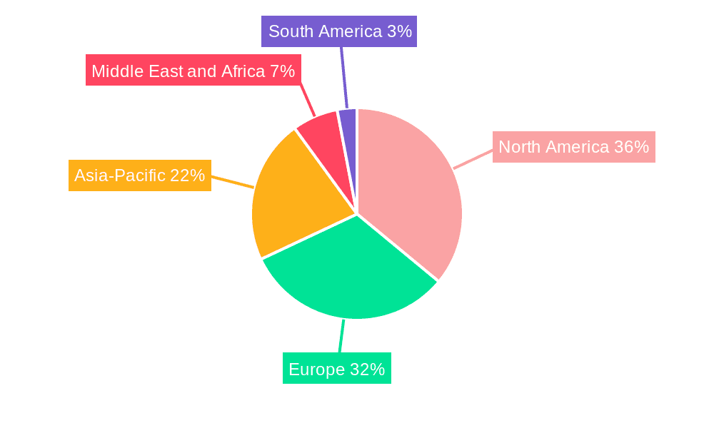 CBRNE Defense Market Market Share by Region - Global Geographic Distribution