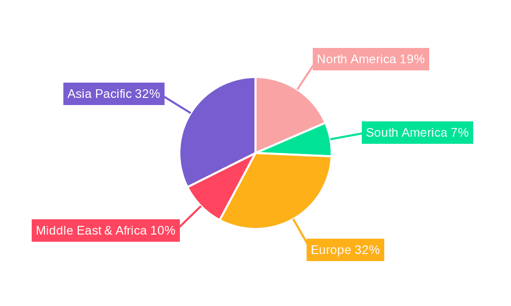 CNG Powertrain Market Share by Region - Global Geographic Distribution