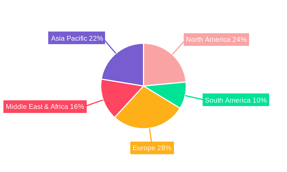 Calcium Sulfate Market Share by Region - Global Geographic Distribution