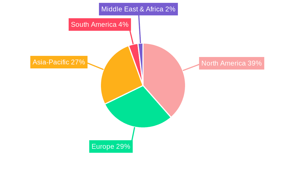 Canned Mushroom Market Market Share by Region - Global Geographic Distribution