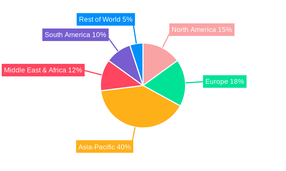 Cement Mill Liner Market Share by Region - Global Geographic Distribution
