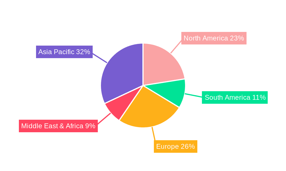 Chemical Coagulants Market Share by Region - Global Geographic Distribution
