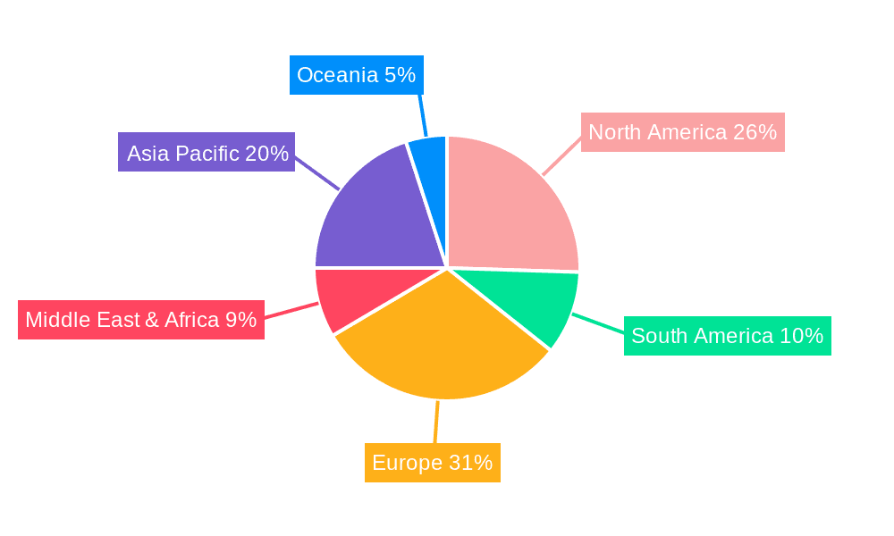 Cherry Tomato Sauce Market Share by Region - Global Geographic Distribution