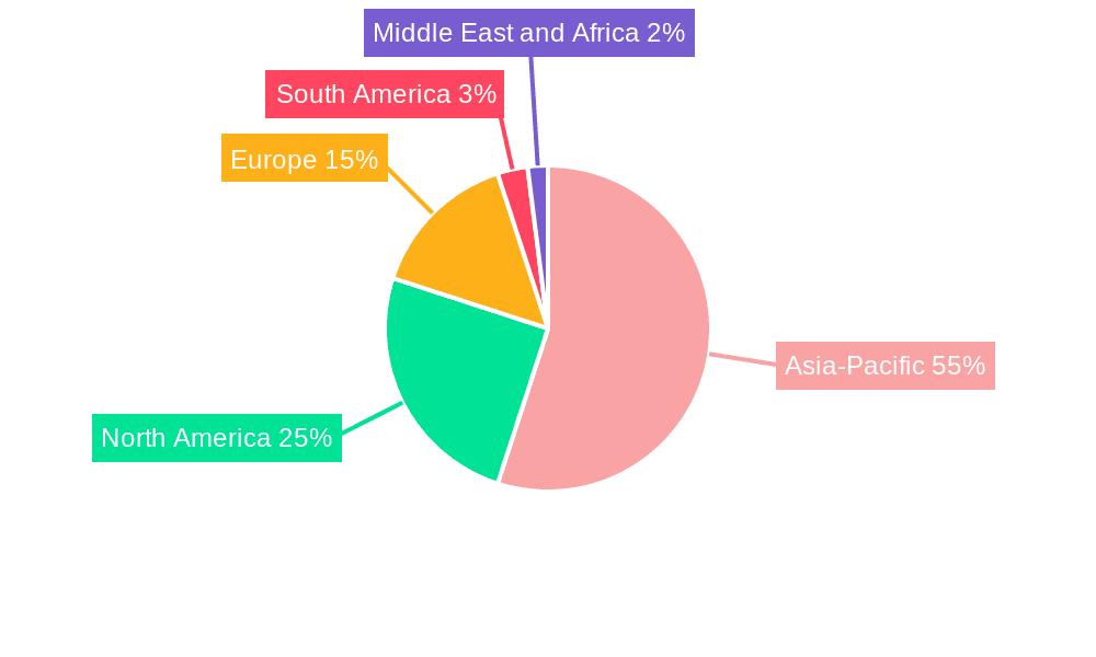 Chilli Powder Market Market Share by Region - Global Geographic Distribution