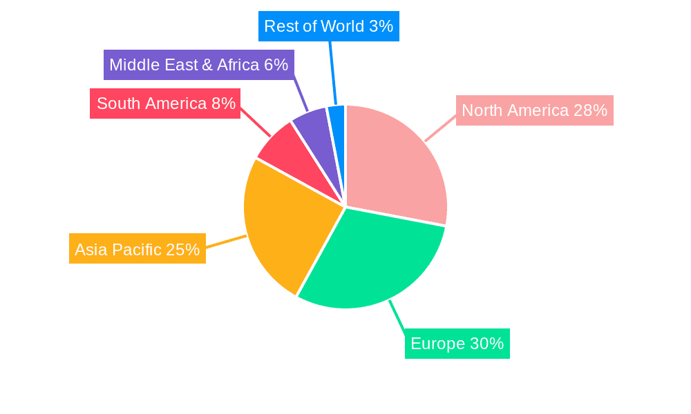 Citrus Pulp Fiber Market Share by Region - Global Geographic Distribution