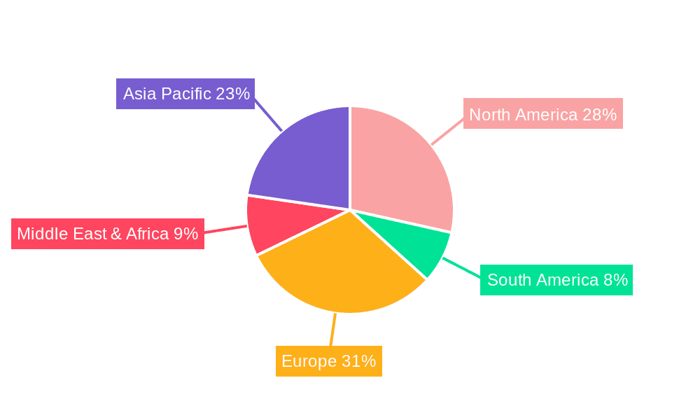 Cladding Consumables Market Share by Region - Global Geographic Distribution