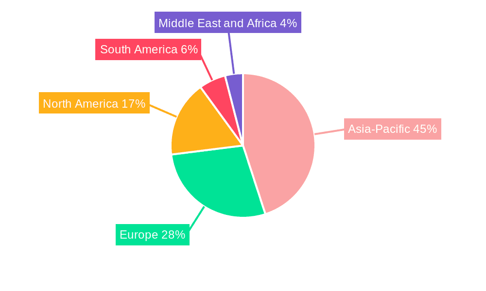 Cocoa Solids Market Market Share by Region - Global Geographic Distribution