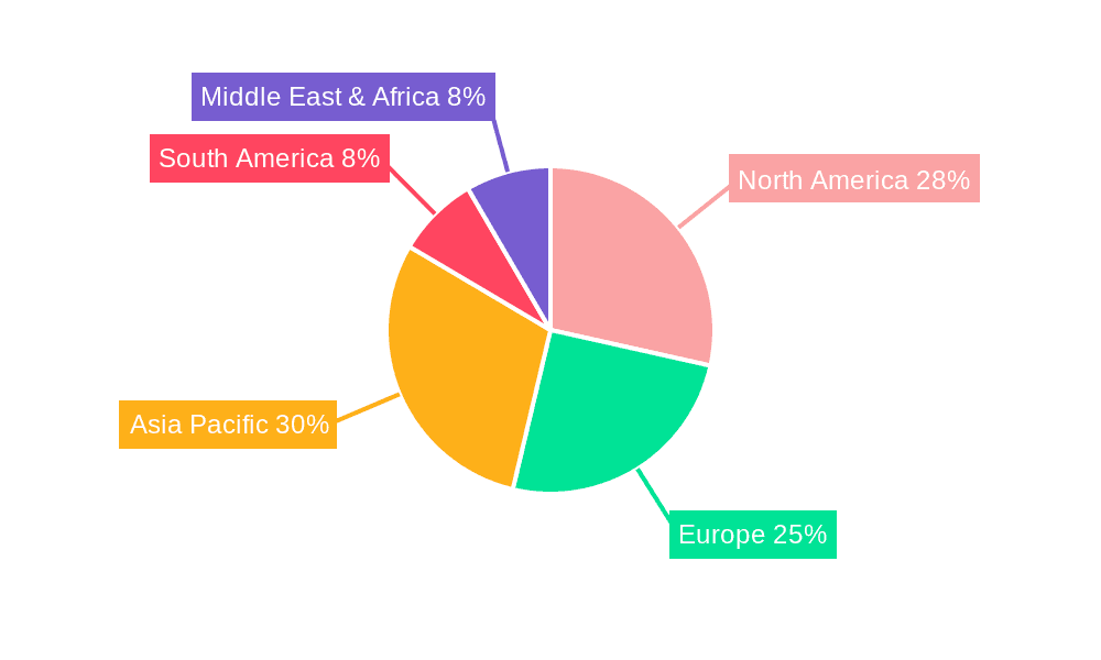 Commercial Doors Market Share by Region - Global Geographic Distribution