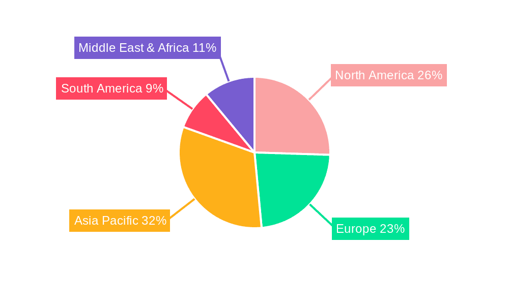 Concrete Crusher Market Share by Region - Global Geographic Distribution