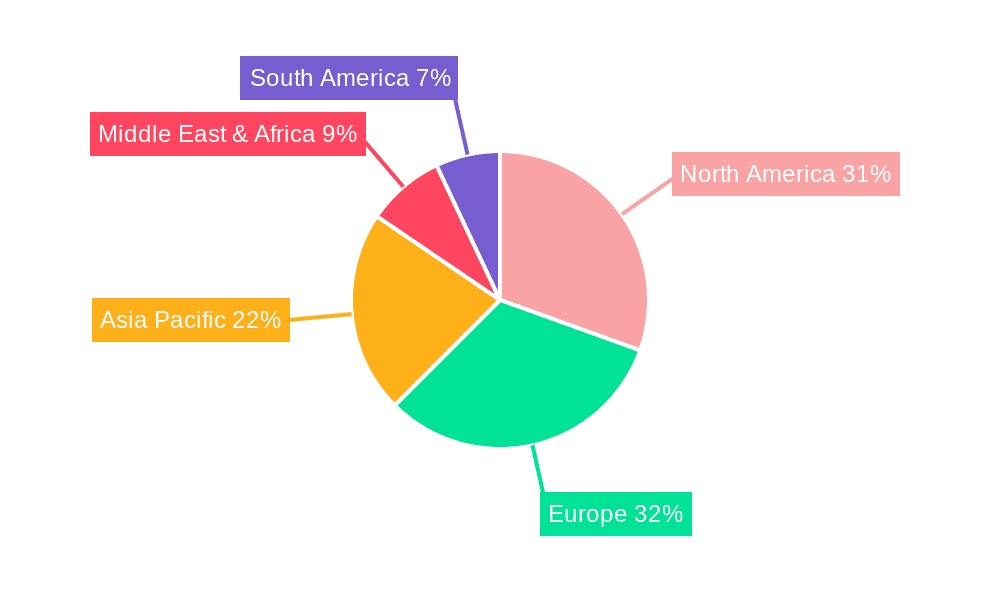 Contract Catering Market Share by Region - Global Geographic Distribution