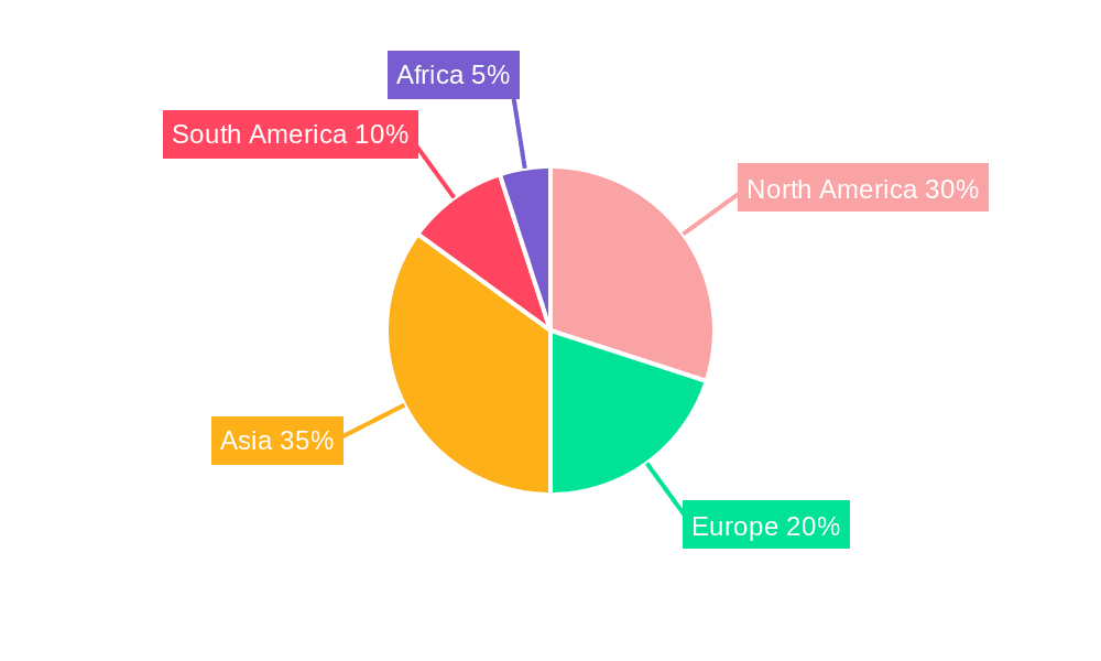Cottonseed Market Share by Region - Global Geographic Distribution