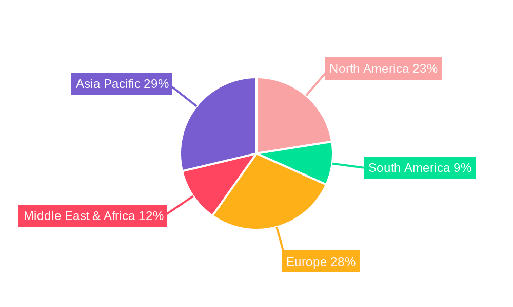 Crane Barge Market Share by Region - Global Geographic Distribution