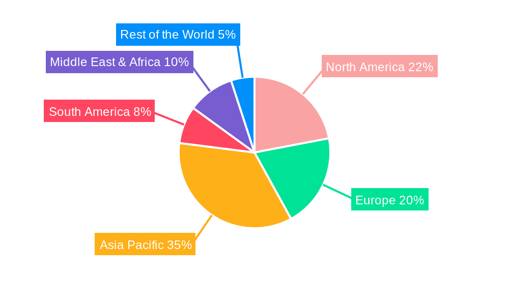 Creamed Coconut Market Share by Region - Global Geographic Distribution