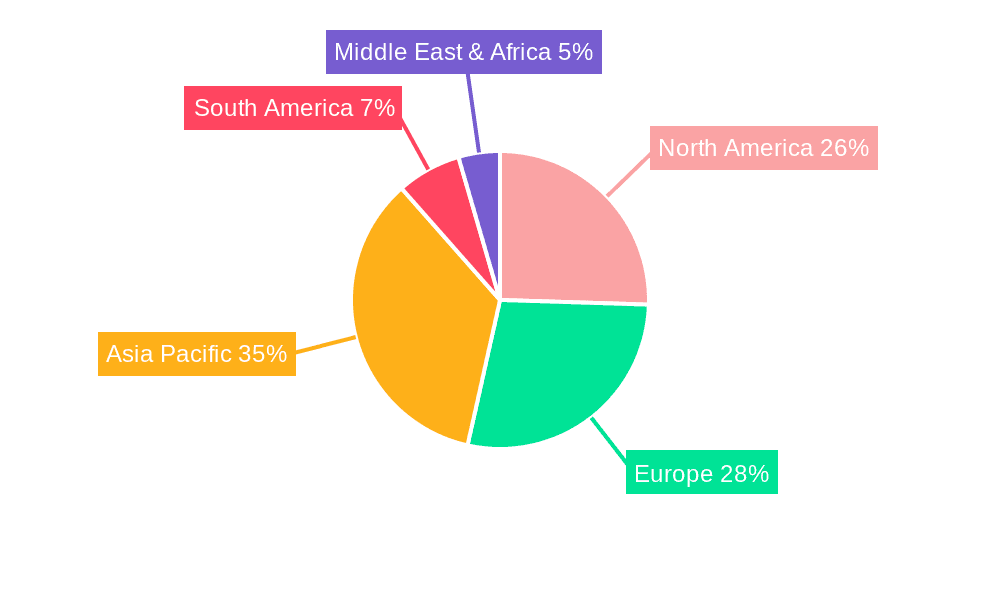 Crystal Watch Market Share by Region - Global Geographic Distribution