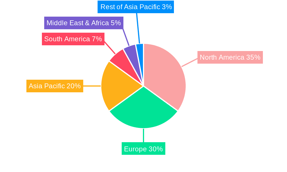 Custom Car Covers Market Share by Region - Global Geographic Distribution