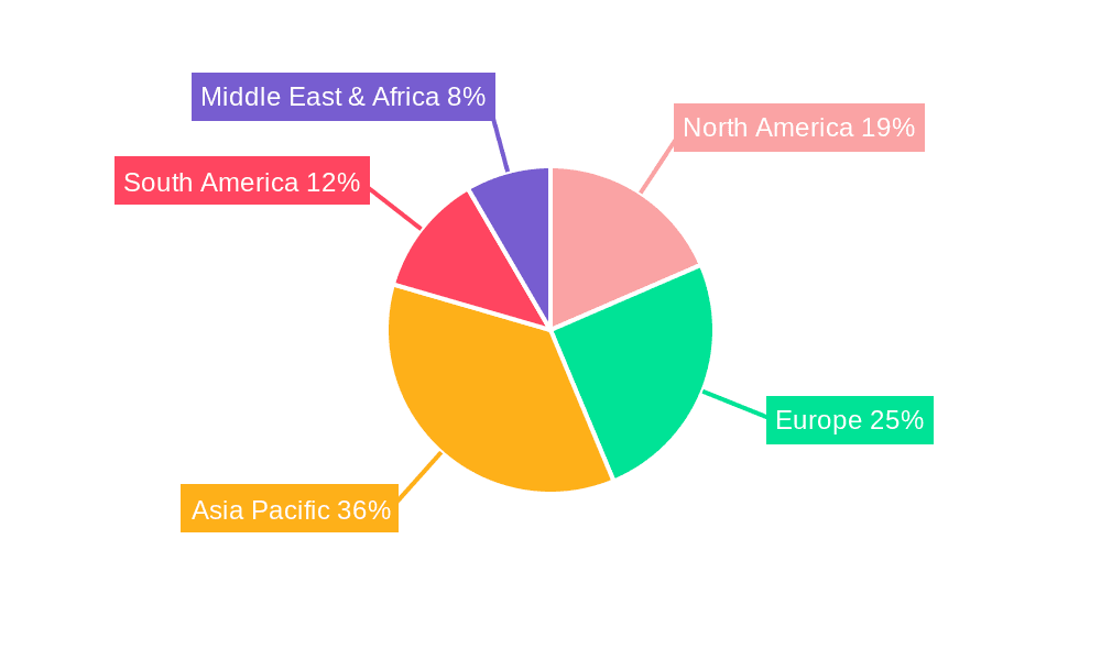Cyazofamid API Market Share by Region - Global Geographic Distribution
