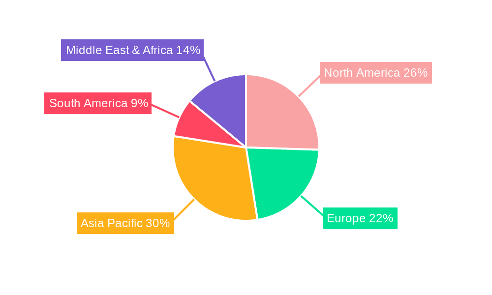Dense Servers Market Share by Region - Global Geographic Distribution
