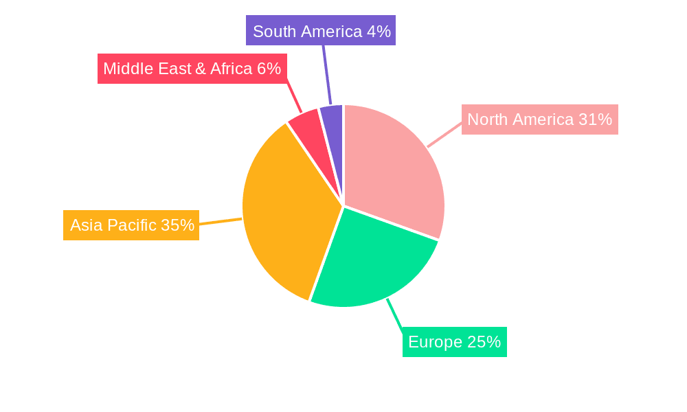 Desktop Bladeless Fan Market Share by Region - Global Geographic Distribution