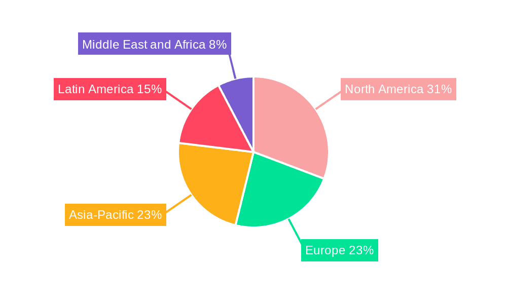 Diabetic Shoes Market  Market Share by Region - Global Geographic Distribution
